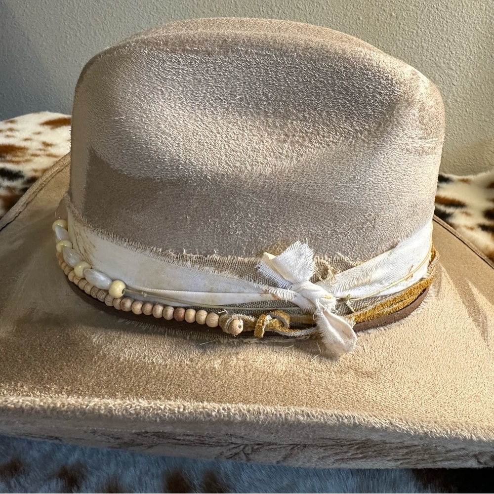 New hand burned cowgirl hat !! - Picture 4 of 7